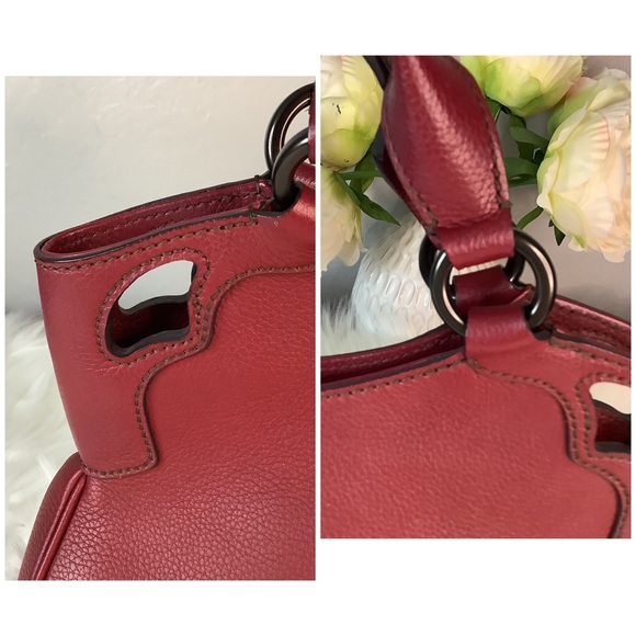 📛SOLD ON E..Y📛 🛍 CLASSIC CARTIER Burgundy Leather Marcello de Cartier Handbag - Picture 15 of 15